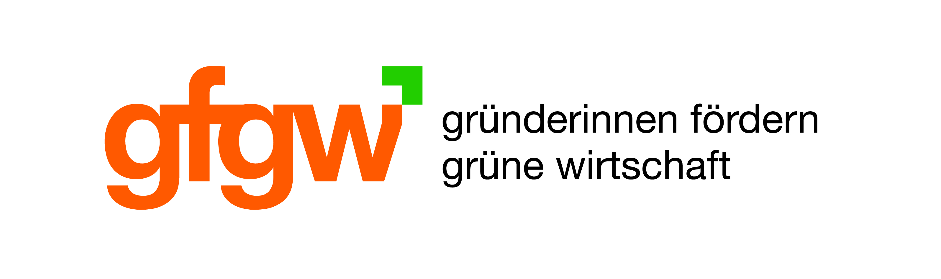 Logo Gründerinnen fördern grüne Wirtschaft
