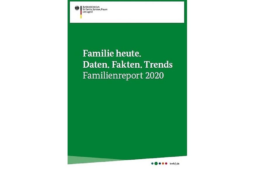 Cover der Broschüre "Familienreport 2020"