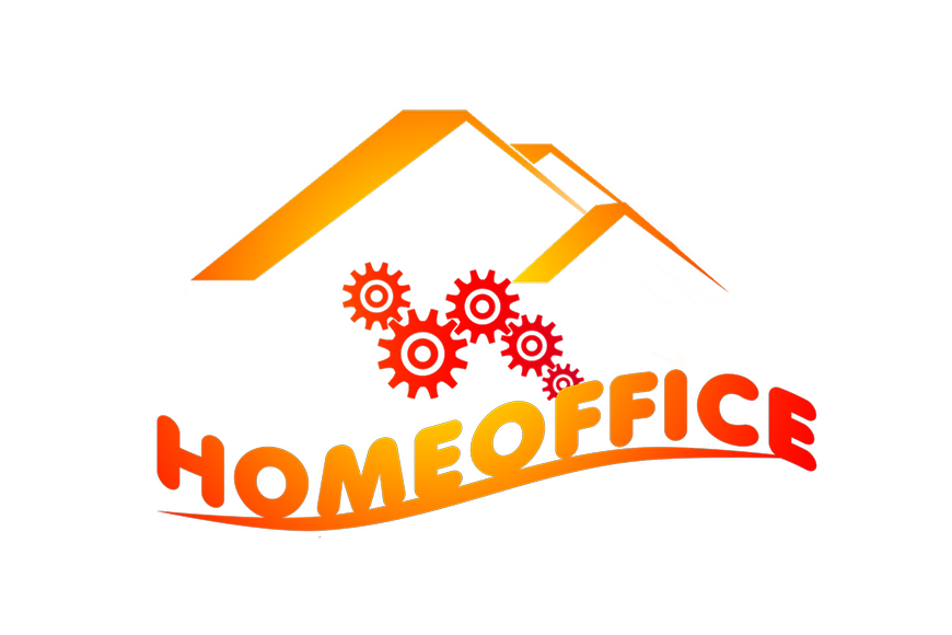 Dach, Zahnräder - Schriftzug Homeoffice