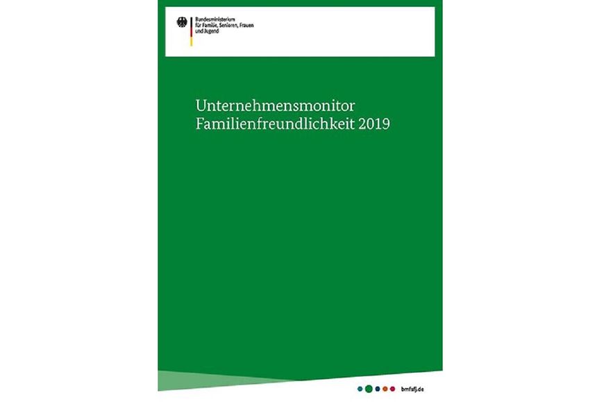 Cover der Broschüre Unternehmensmonitor Familienfreundlichkeit 2019