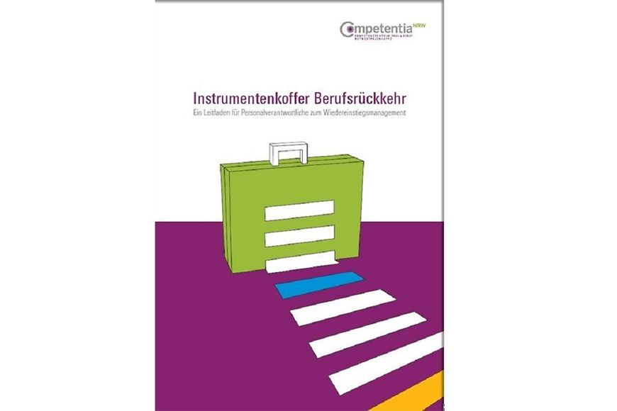 Cover des Leitfadens - Instrumentenkoffer Berufsrückkehr