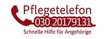 Logo Pflegetelefon 030 201 79131 Schnelle Hilfe für Angehörige