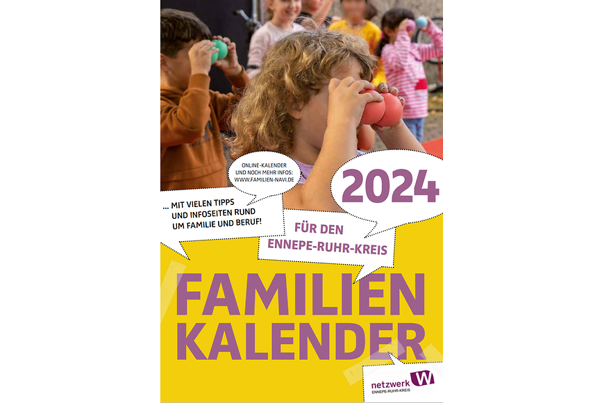 Cover des Familienkalenders des Netzwerks W im Ennepe-Ruhr-Kreis