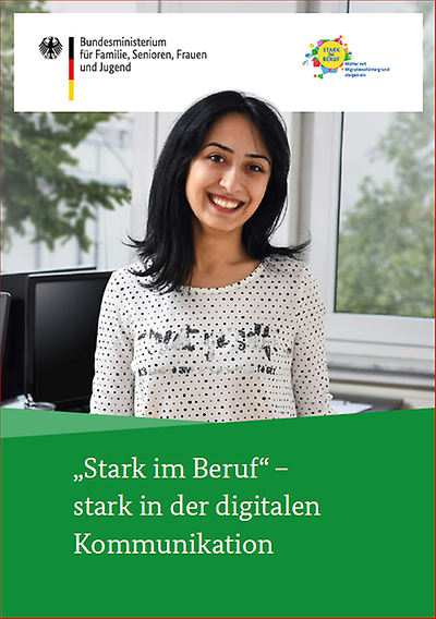 Cover der Broschüre "Stark im Beruf" - stark in der digitalen Kommunikation 