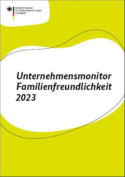 Titelseite "Unternehmensmonitor Familienfreundlichkeit 2023"