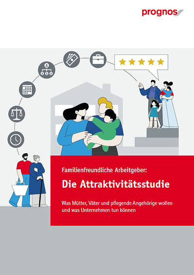 Titelblatt der Publikation mit Illustrationen von verschiedenen Familienmodellen