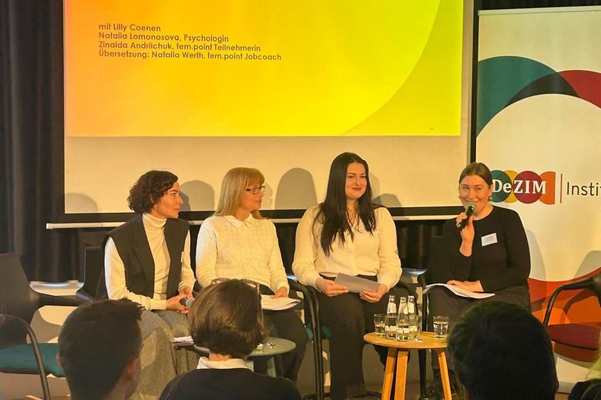 Vorstellung der Projektergebnisse bei der Abschlussveranstaltung von fem.point
